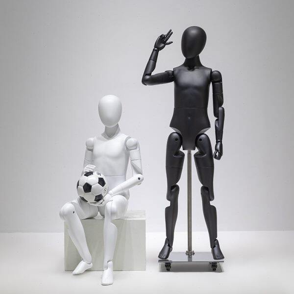 全身模特道具儿童女运动跑步机器人可活动关节造型人台展示架