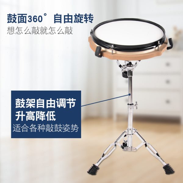 12寸仿真哑鼓套装 仿真鼓练习套装 静音鼓哑鼓板架子鼓练习哑鼓垫