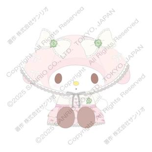 限购5/2月预售定金 港版Kitty 美乐蒂四叶草头纱毛绒挂件娃娃