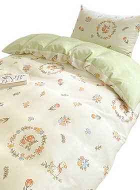 大学生宿舍床上三件套全棉202C4新款高中生住校被褥六件套床品