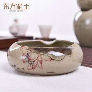 陶瓷创意个性 烟灰缸中式 潮流家用客厅办公室现代简约雪Y茄烟缸摆