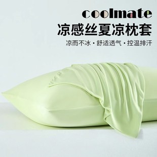 凉感冰丝枕套i48cmx74cm枕头套家用一对装 夏季 枕芯内胆套学生宿舍