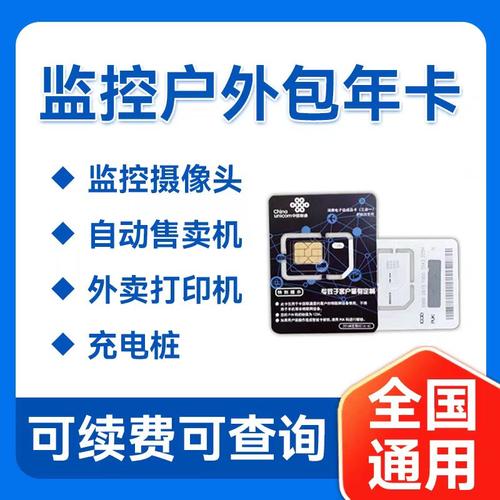 联通4G流量卡监控车载摄像头包年累计卡行车记录仪充电桩专用宽带