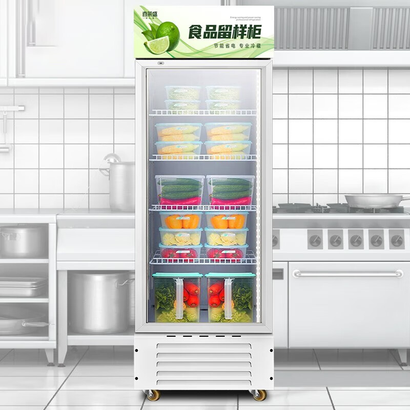 喜莱盛食品留样柜冷藏展示柜学校幼儿园公司食堂用水果蔬菜留样柜