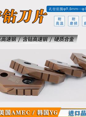 铲钻刀片德国进口品质数控钻尖可通用YG/AMEC铲钻刀杆钻片