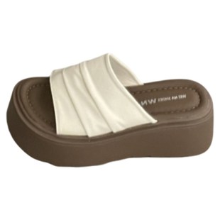 女夏外穿w2025新款 松糕厚底增高凉拖鞋 高级感小个子百搭沙滩一字