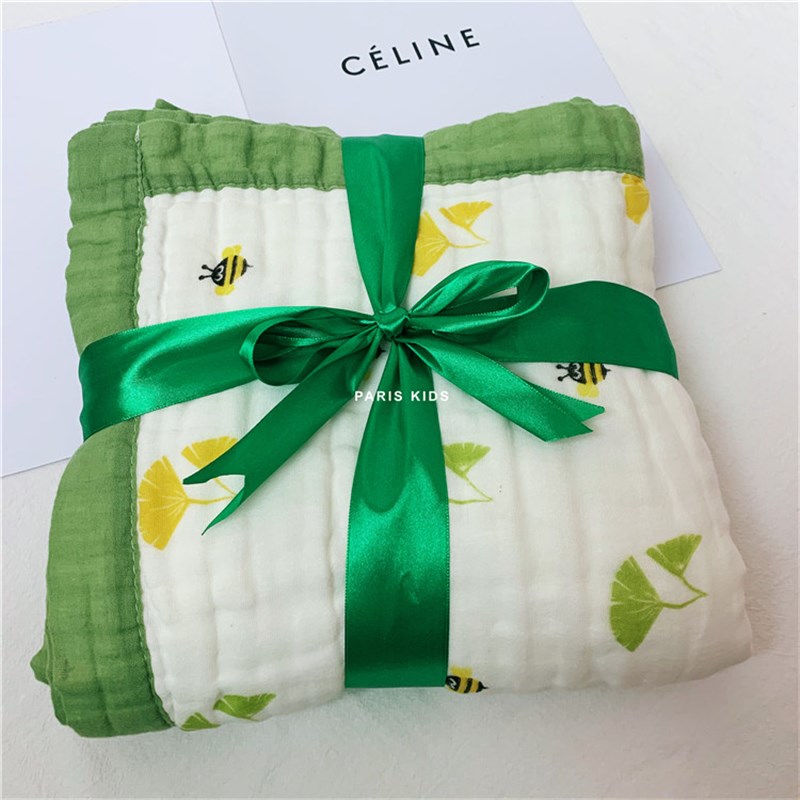 日系六层纱布浴巾新生婴儿盖毯产房H包巾洗澡巾儿童吸水毛巾被