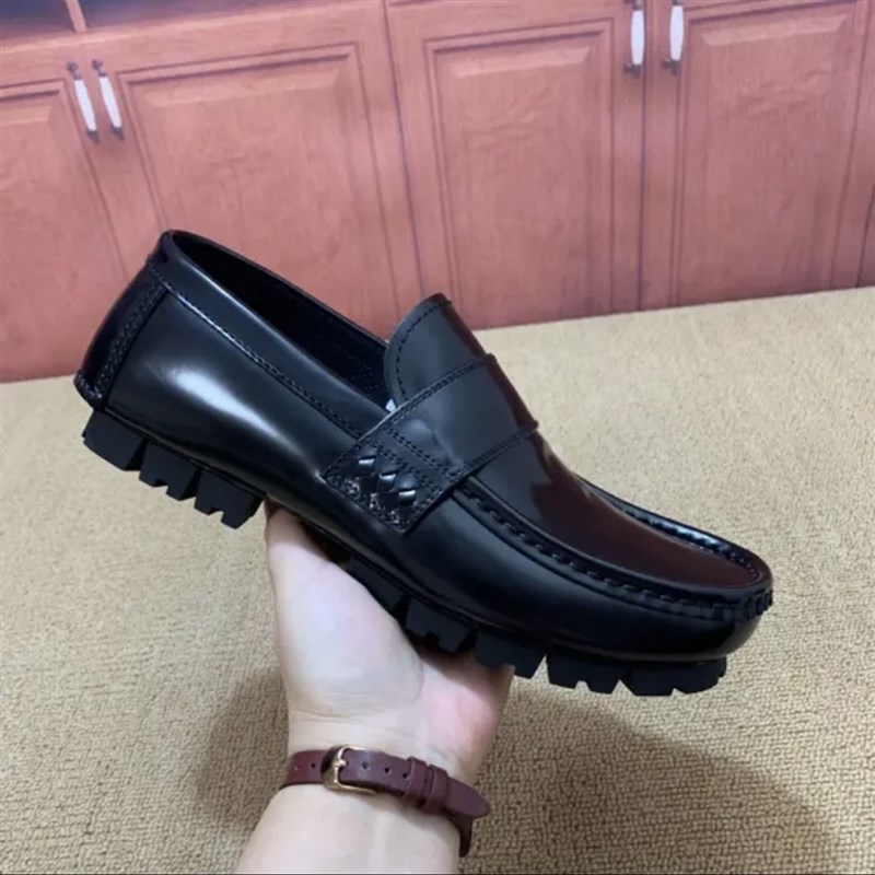 H21-223男鞋纯皮夏季商务休闲一脚蹬豆豆鞋Q懒人驾车皮鞋软底鞋男
