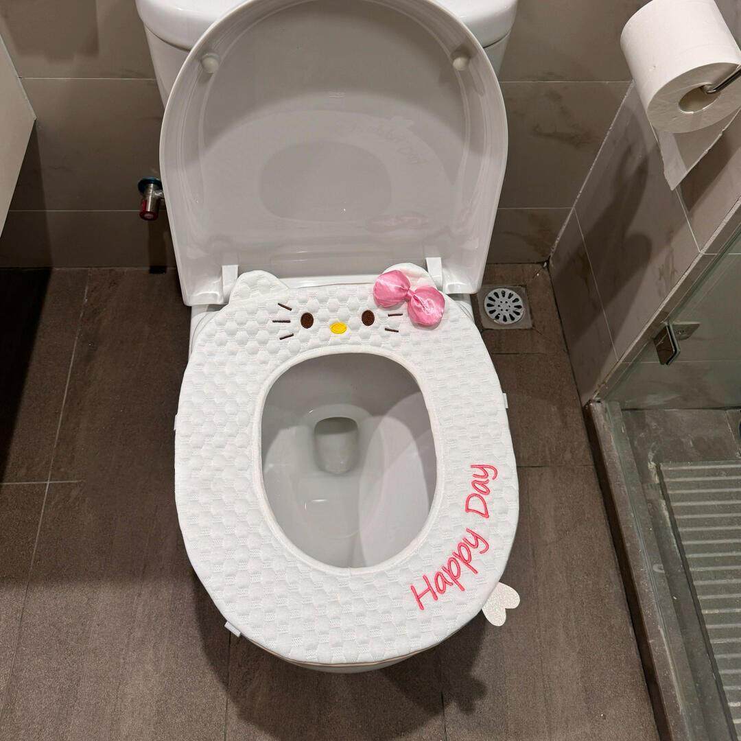hellokitty马桶垫粘贴式防水可爱马桶坐垫四季通用厕所2025年新款