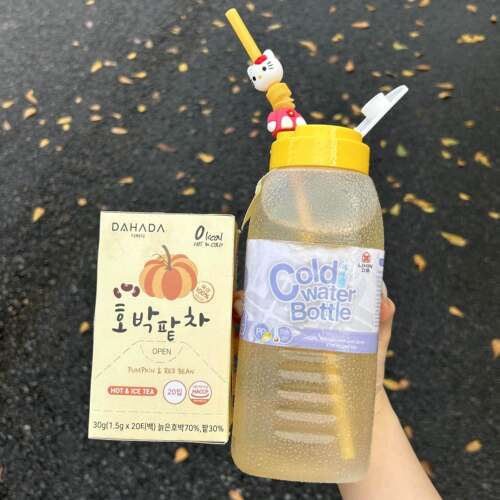 外带便携式1L大容量冷萃泡茶杯耐高温食品级吨吨壶防摔防烫凉水壶