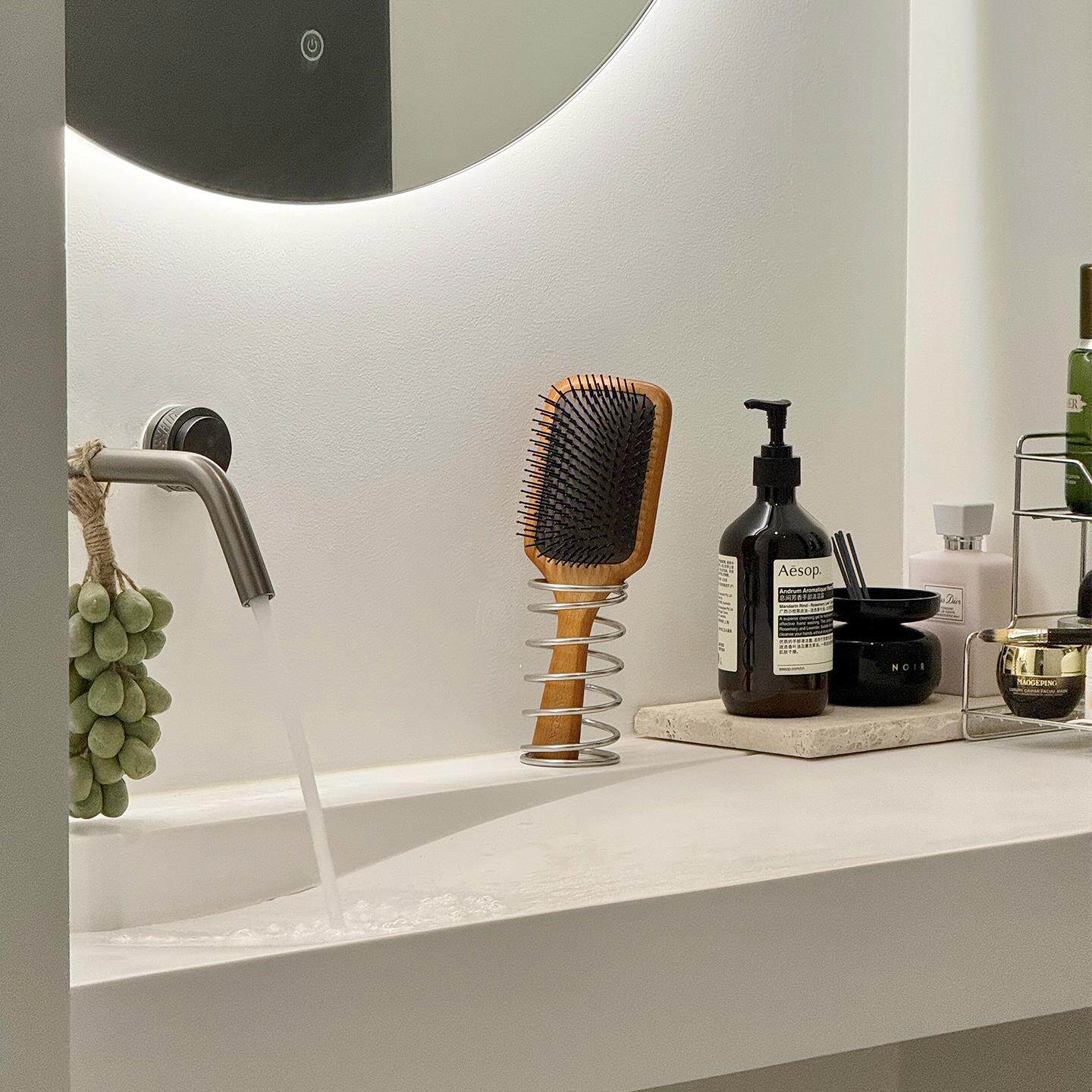 【浴室好物】梳子置物架不锈钢卫生间洗手台化妆刷收纳架牙刷架