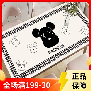 双面软矽胶桌垫防水防油防P烫免洗家用餐桌茶几 ins简约现代桌布