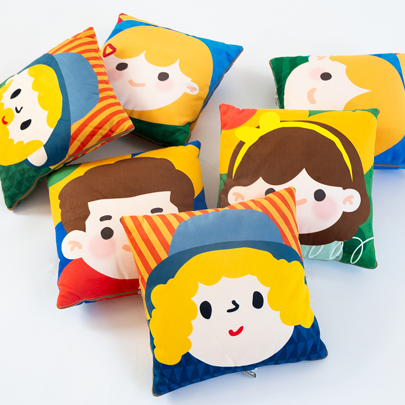 车载两用抱枕毯儿童节卡通抱枕被办公室夏凉空调被二合一午睡折叠