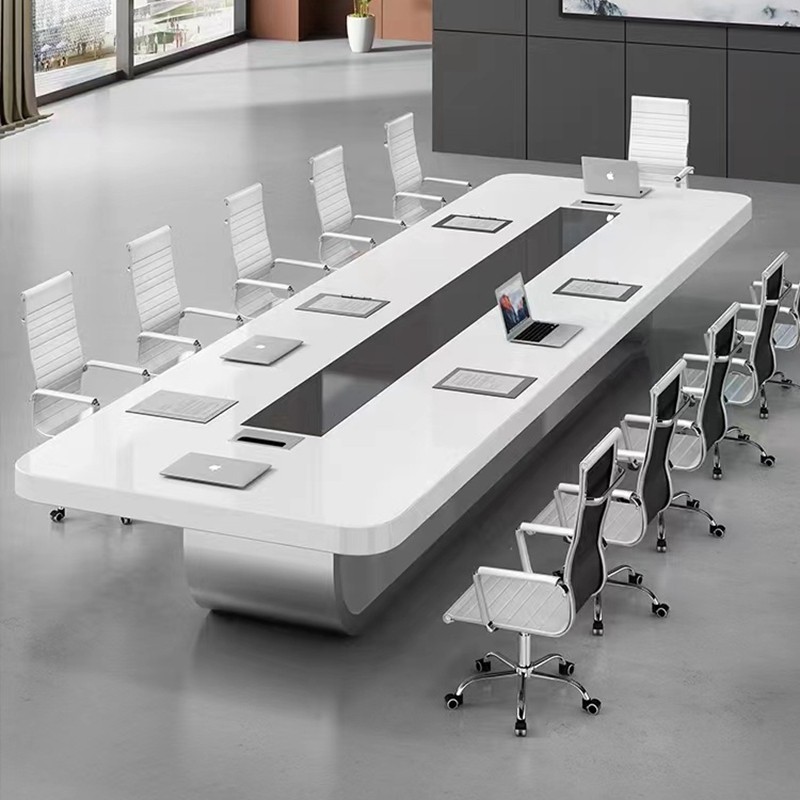 烤漆会议桌现代洽谈桌研判桌无纸化条形办公桌会议室桌椅,商业/办公家具,会议桌,淘宝优惠券,粉丝福利购,淘宝优惠卷