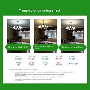 艾迪格尼LED蜡烛泡EE2螺口节能无频闪客厅酒店吊灯水晶灯三色