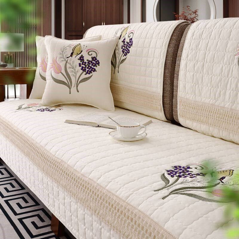 四座一贵妃沙发垫整沙发三位直排四人位四季通用沙发罩单个