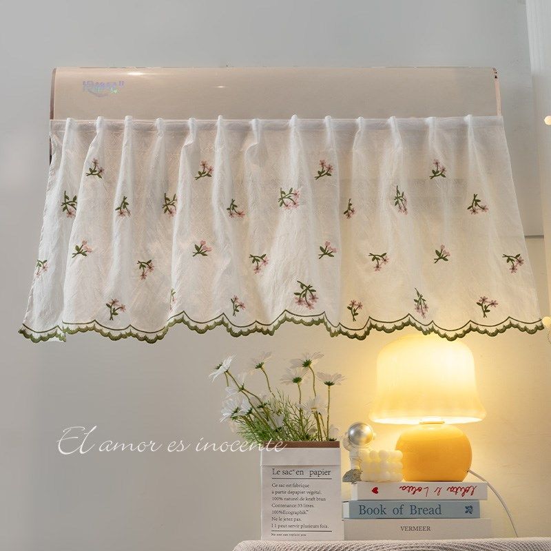 空调挡风帘冷气防直吹月子出风口挡板免打孔挡风罩布艺遮隔风帘子