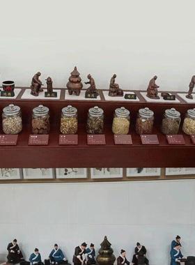 中医文化雕塑古代制药工艺流程沙盘微缩场景模型中医馆摆件定制