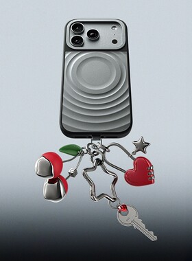 权志龙金属串珠挂饰挂链钥匙圈手机腕带硅胶链珍珠华强北明星潮牌