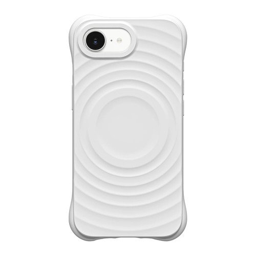 明星同款白色波纹壳MagSafe波浪Ti适用于苹果iPhone17e纯色简约16eFY磁吸四角防摔液态硅胶保护套手机壳软壳