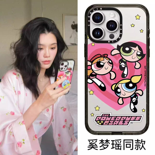 飞天小女警迪丽热巴同款适用iPhone苹果18/17Pro手机壳14promax/15/12可爱16/13p MagSafe磁吸华强北潮壳代购