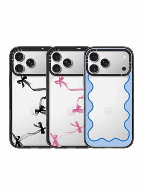 蝴蝶结丝带适用iPhone苹果17pro手机壳16promax/15个性镜面14/13plus/12MagSafe磁吸壳华强北代购