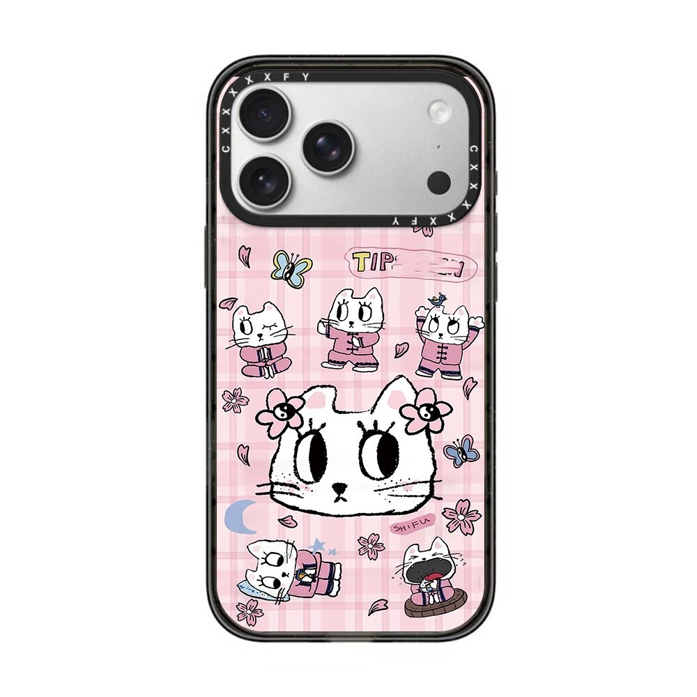 Tipseven系列功夫小咪苹果17Promax手机壳适用iPhone16ProMax可爱卡通15Pro明星同款14plus/13/12防摔保护套