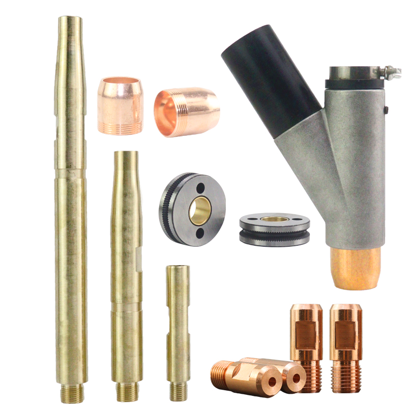 埋弧焊导电嘴华远龙门焊机铬锆铜导电杆保护三通送丝管托架