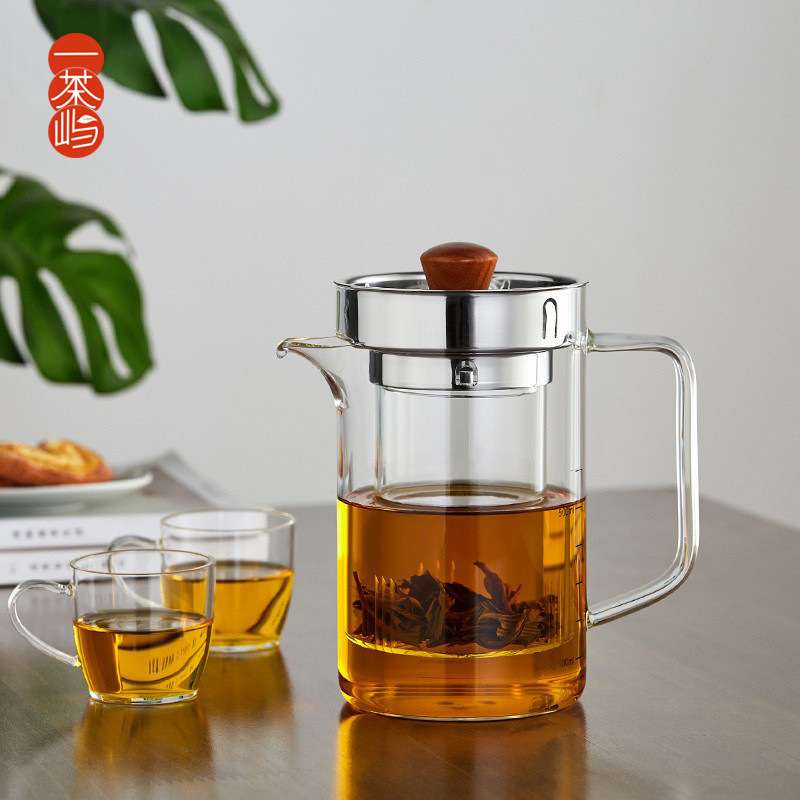 现货大号玻璃茶壶耐高温加厚内胆过滤泡茶壶可加热煮茶壶烧水壶