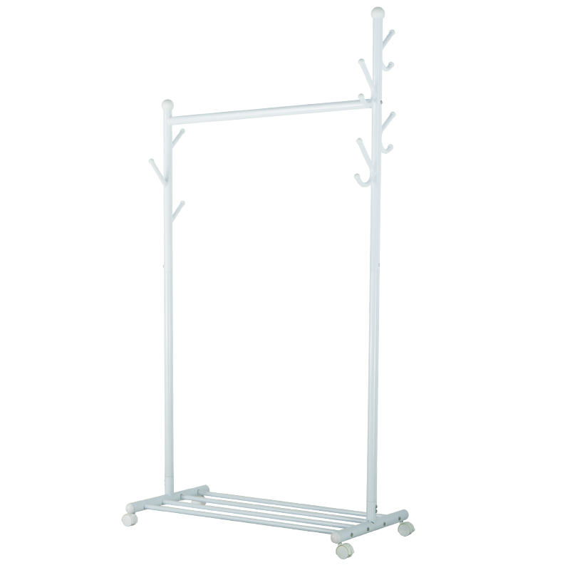 挂衣架落地卧室晾衣架晾衣杆单杆式衣帽架室内凉晒衣架子
