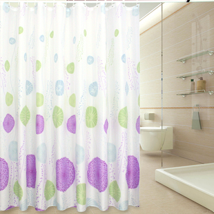 动动手加厚浴帘装免打孔防水防霉帘子布挂帘浴室门隔断帘