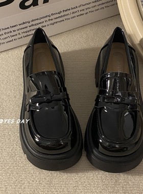 YesDay日系jk配裙子蝴蝶结圆头百搭小皮鞋女2025春季新款复古单鞋