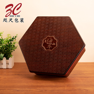 高档海参包装盒八角海参礼盒一斤装海参木盒干海参辽参礼盒空盒