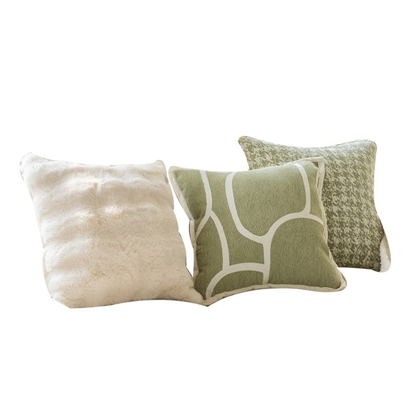 法式抱枕森系嫩绿色小新客厅沙发靠背柔软民宿酒店靠枕床头靠垫