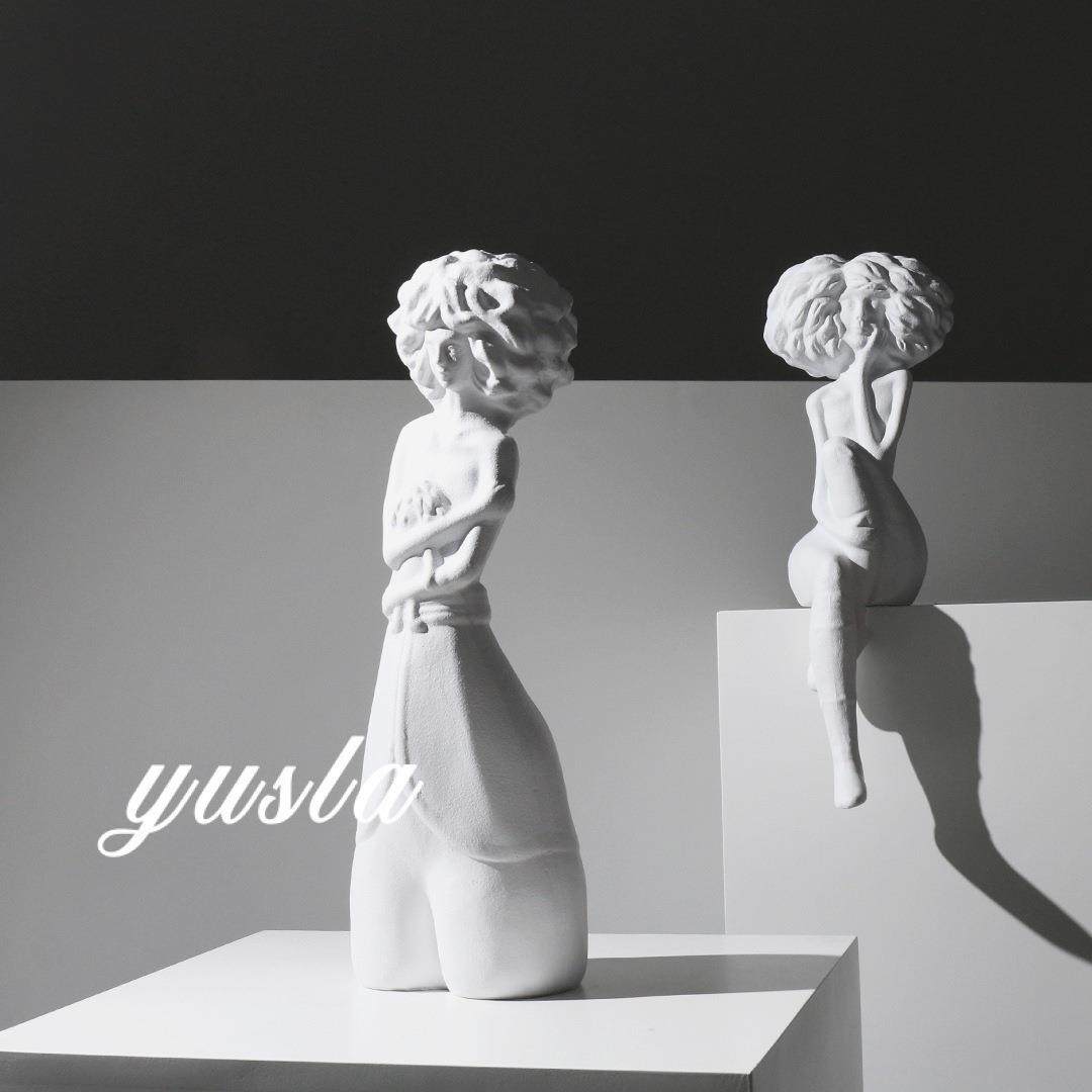 中古意式简约样板房客厅电视柜玄关边柜酒店别墅展厅摆件软装饰品