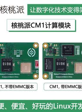WalnutPi核桃派CM1计算模块Linux开发板全志H618核心板树莓派CM4