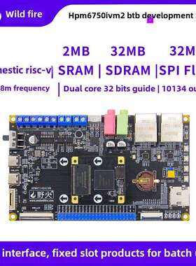 Wildfire Hpm6750开发板Btb接口比Arm开发板强上海咸娇演示板Risc
