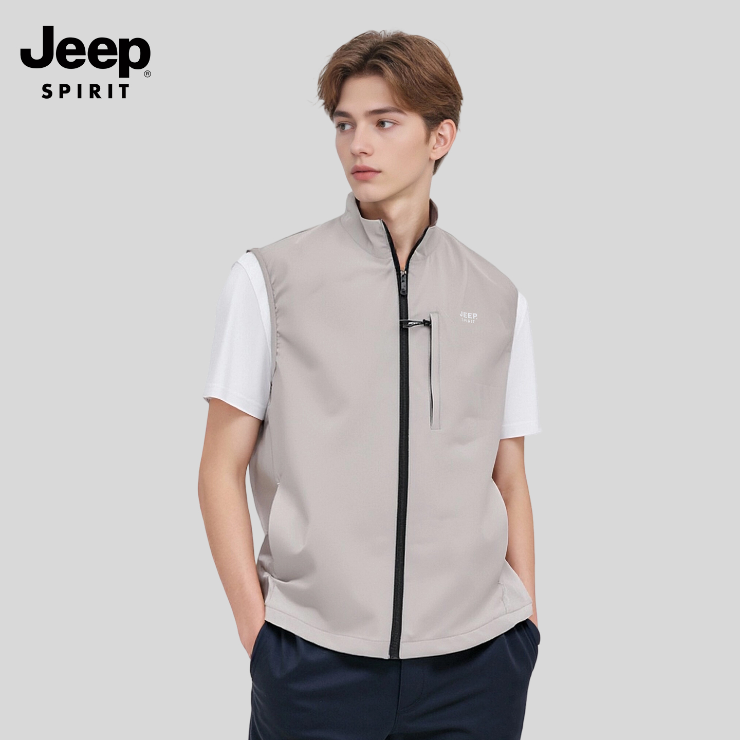 吉普马甲户外休闲男士新款潮流