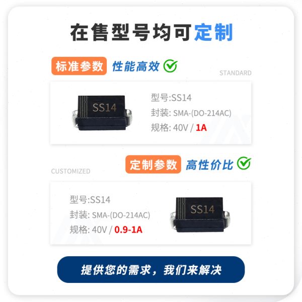 深圳现货SD103AW贴片二极管S4 SOD-123肖特基二极管1N5819W/WS/WT