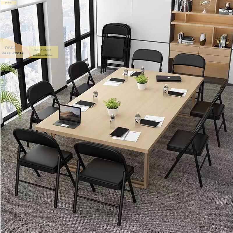 红电镀加厚折叠椅椅家用靠式背椅餐椅子现色代简约电LJB脑可凳携