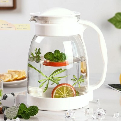 冷水壶大容量5升玻璃耐高温凉白开水杯茶壶套装家用防爆凉水壶5L