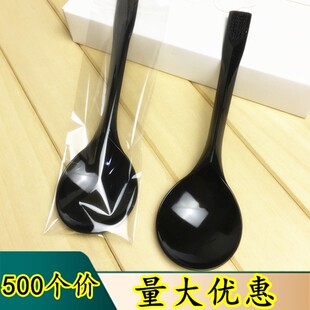 一次性勺子单独包装水果捞西瓜汤甜品金龟烧仙草勺塑料商用500个