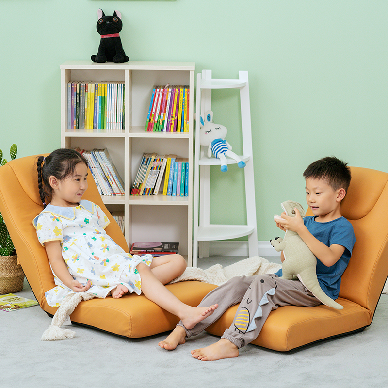 科技布懒人沙发亲子款可折叠沙发椅飘窗地垫多功能靠背椅