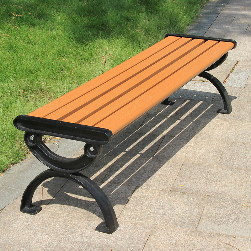 户外公园椅 阳台庭院座椅 广场靠背休息排椅 铸铁礼堂椅