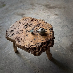 风化木茶几铁栎木铁力木老木头茶几榻榻米客厅民宿特色小茶桌