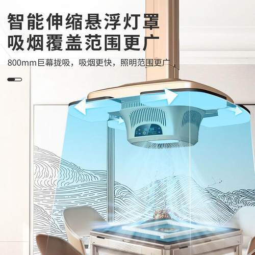 麻将机空气净化器吸烟灯麻将室房升降抽烟机棋牌室吸烟神器吸烟机