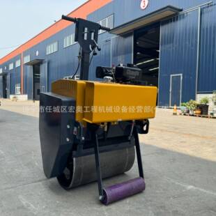 手扶式小型压路机手推单轮震动碾压机路面沥青单轮压土机压实机械