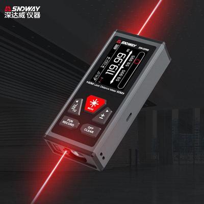 深达威双向手持式雷射测距仪电子尺高精度测量仪红外线 线背面磁