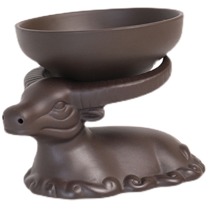 紫砂茶漏细孔全瓷一体茶滤功夫茶具配件泡茶过滤器家用茶隔滤网