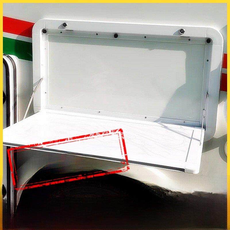 房车餐桌 拖挂拖车床车改装配件 户外折叠桌 侧翻挂桌子外挂桌板